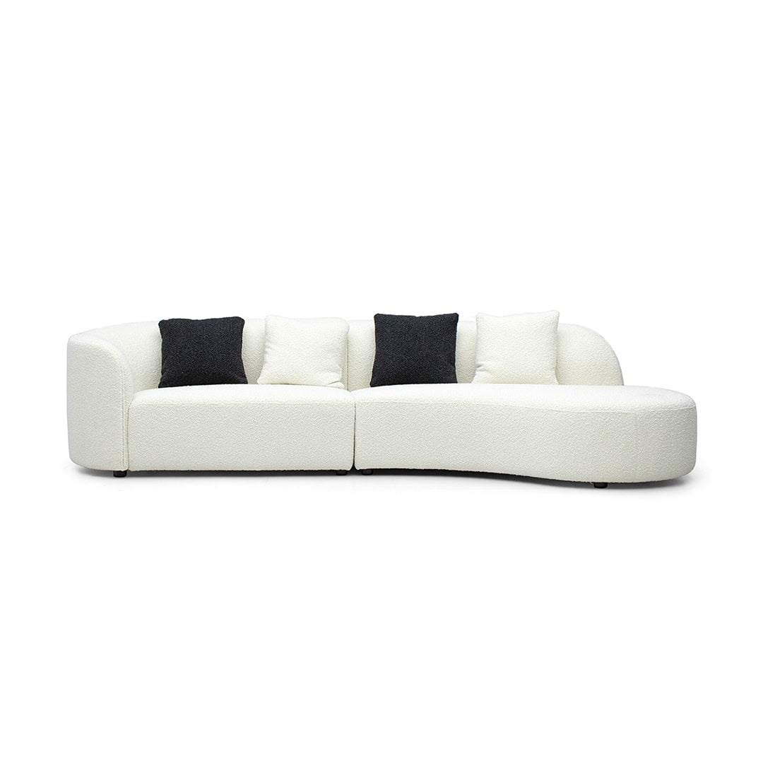 S046 Cream Moon Sofa [Fabric Sofa]