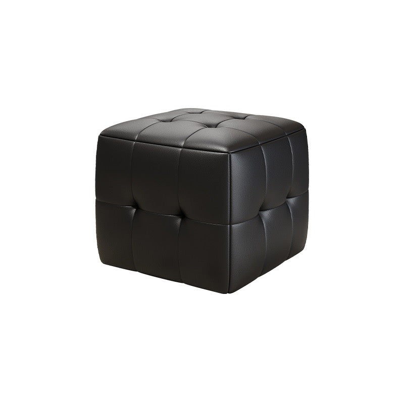 DZ6057 small square stool [all genuine leather]