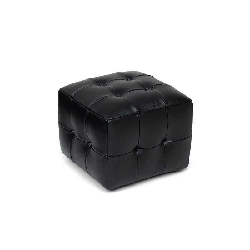 DZ6057 small square stool [all genuine leather]