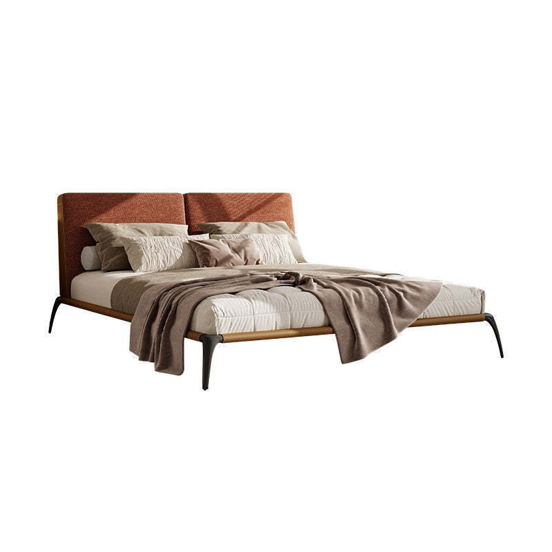 C9052 Park bed [fabric + artificial leather] [steel and wood rib frame]