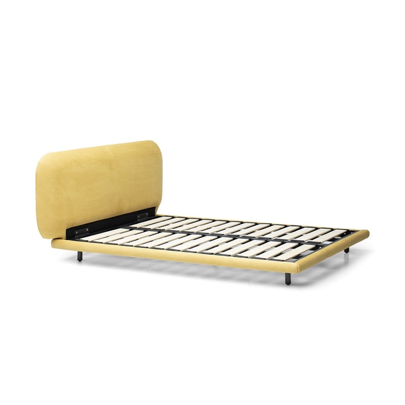 C9101 Biscuit Bed [Milk Velvet Fabric] [Steel and Wood Spare Ribs]