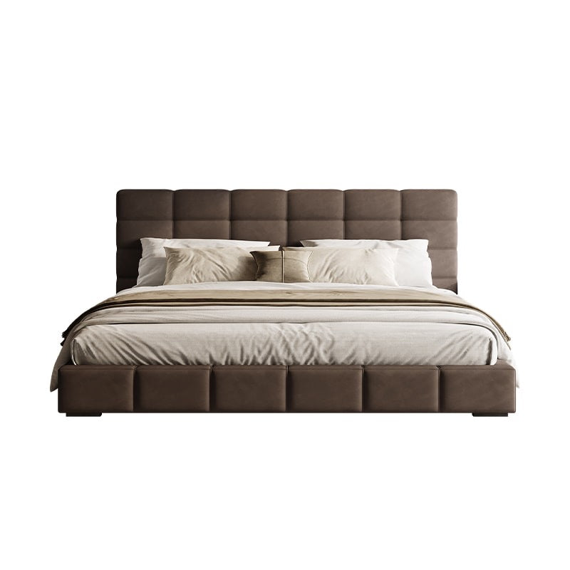 C9112 Lawrence fabric bed [matte cloth] [steel and wood row frame]