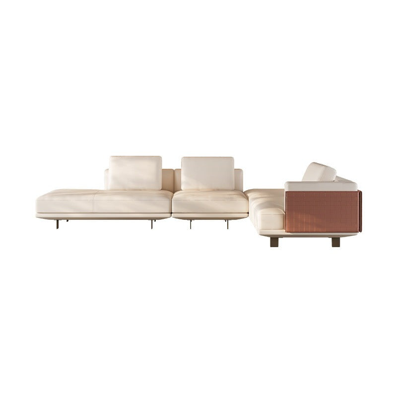 SF0198 Natuzzi woven sofa [full leather]