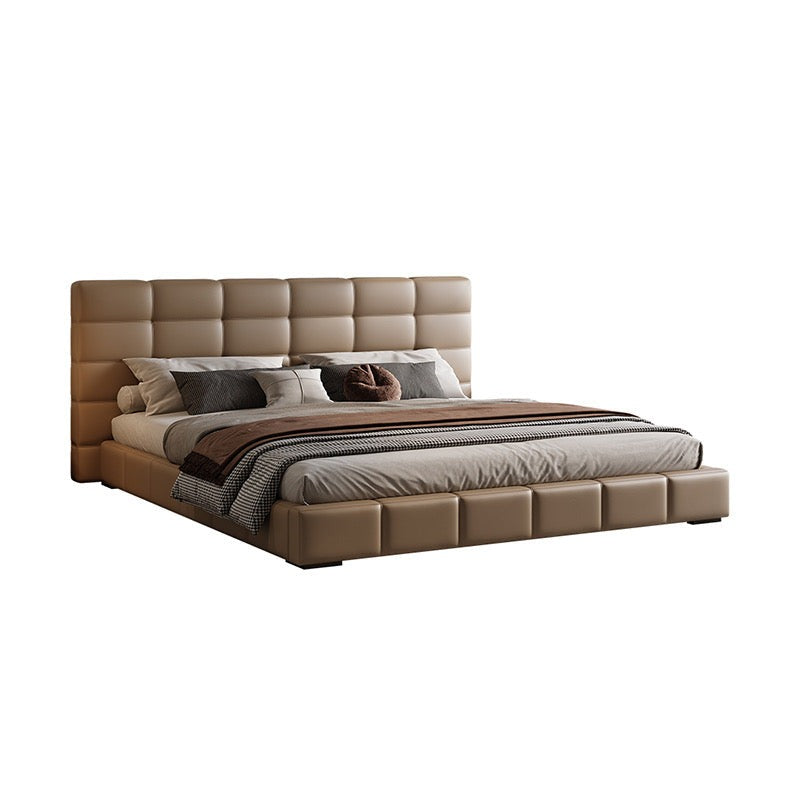 C9112 Lawrence Bed [Full Leather Bed] [Steel Wood Laminated Framework]