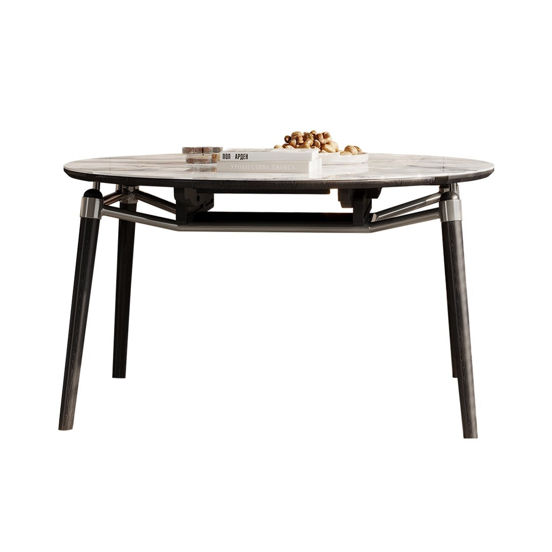 GZT5044 retractable slate round dining table