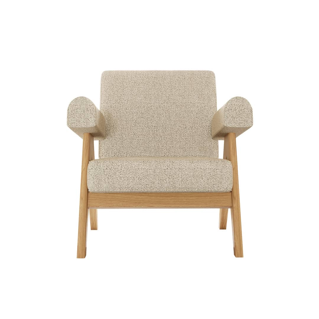 XY0060 Breeze Leisure Chair [Fabric + Ash Wood]